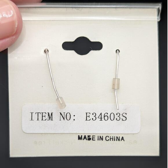 Hope Collection Heart Earrings Dangle Silver Tone Sensitive Nickel Free We Care - Picture 3 of 5